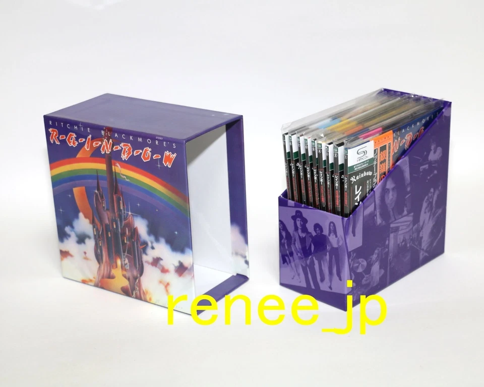 2008 RAINBOW /JAPAN Mini LP SHM-CD x 9 titles + PROMO BOX Set- Ritchie Blackmore - Image 3 of 4