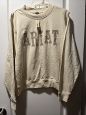 Ariat Longsleeve Pull Over Women L Beige