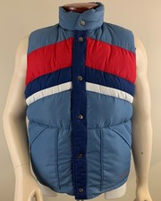 Vintage 70's 80's CAMEL Men's Northern Goose Down Snap Front Puffer Vest Size L