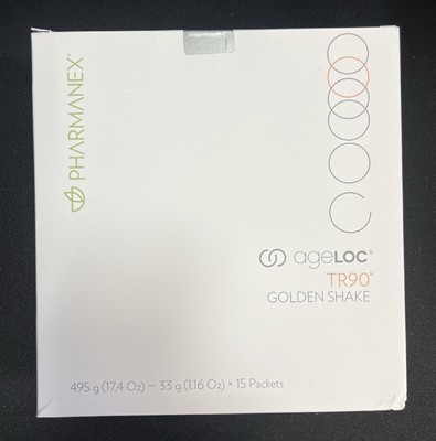 Sealed Nu Skin Pharmanex Ageloc Tr90 Golden Shake 15 Packets 12/30/24