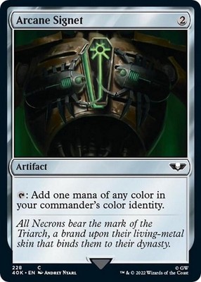 1x Arcane Signet (228) - Universes Beyond: Warhammer 40,000 Near Mint - MTG