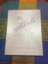 Vtg Albert  s Custom Fit Hosiery Stockings In Original Box  Park Avenue Tissue