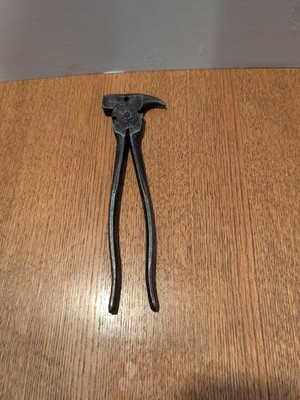 Vintage Diamond Tool 10'' End Nipper Pliers 66010 Made in USA Blacksmith Farrier
