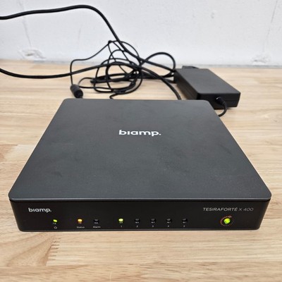 Biamp TesiraFORTE X 400 Meeting Room DSP Multi-Effects Processor + Adapter