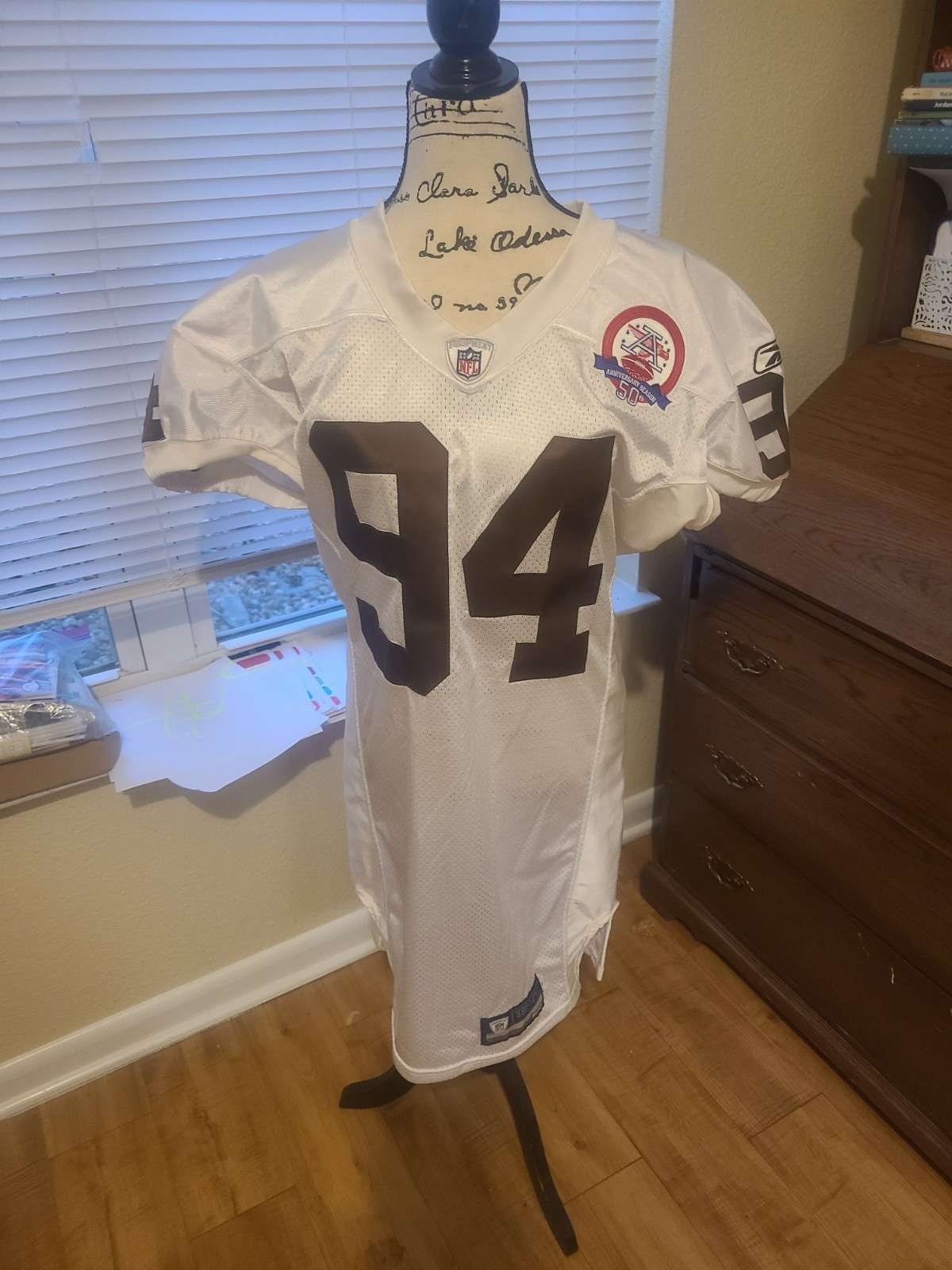 NFL Player Owned/Worn Throwback Jersey - Denver Broncos Brown and Yellow RARE