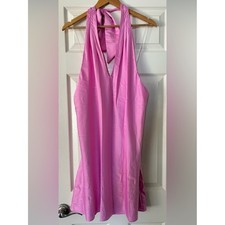 Wild Fable Pink Halter V-Neck Dress Sleeveless Mini Size S