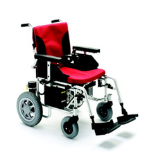 KSP Sedia A Rotelle Elettrica per disabili Carrozzina K-Basic HP130 Rosso