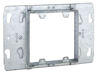 RACO 821 2-Gang Box Device Cover Raised 3/4