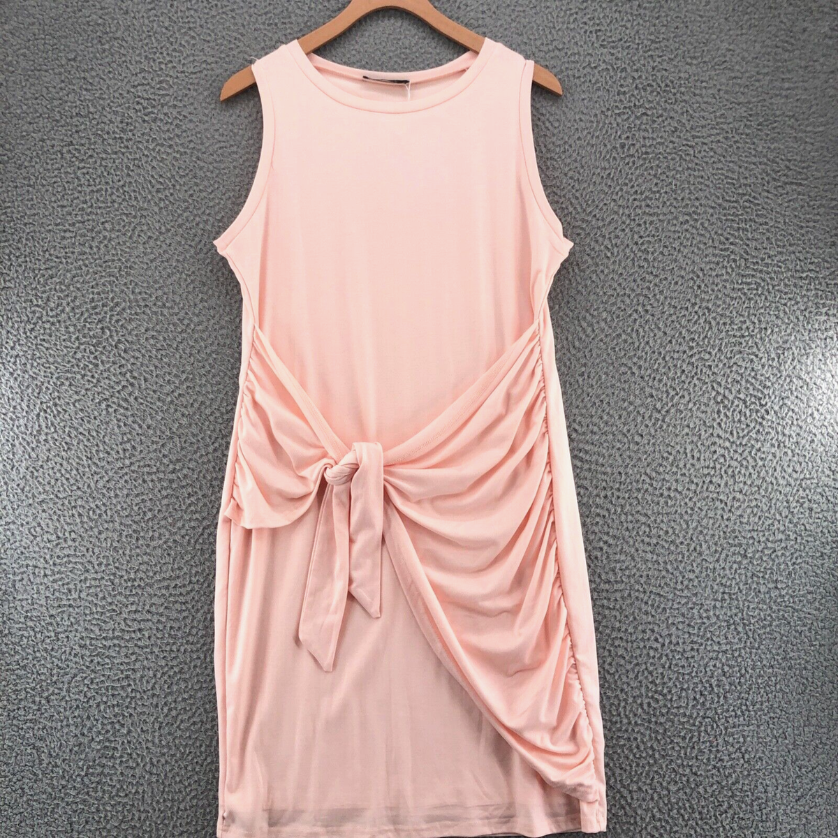 big pink t shirt dress Hanes Wear Around (5660), Pale Pink