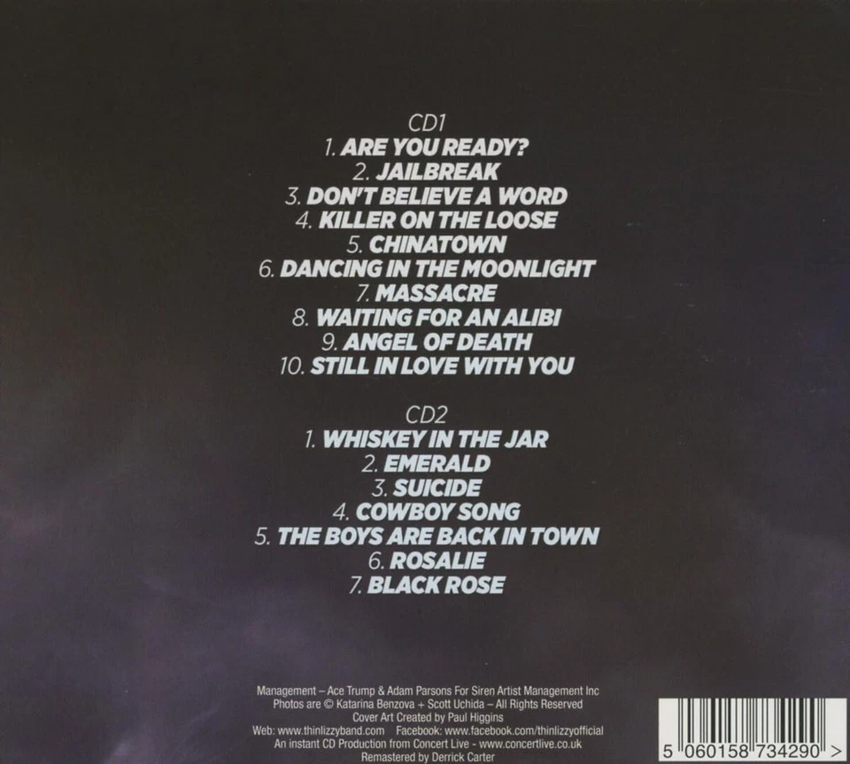 THIN LIZZY Live 2012 O2 Shepherds Busch Empire London ( 2 CD Digipak ) - Bild 2 von 2