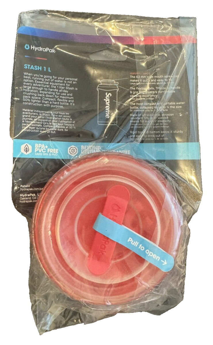 【I5Ⅱ27】Supreme HydraPakStash1.0L Supreme HydraPak Stash 1.0L Bottle Red - FW20 - US