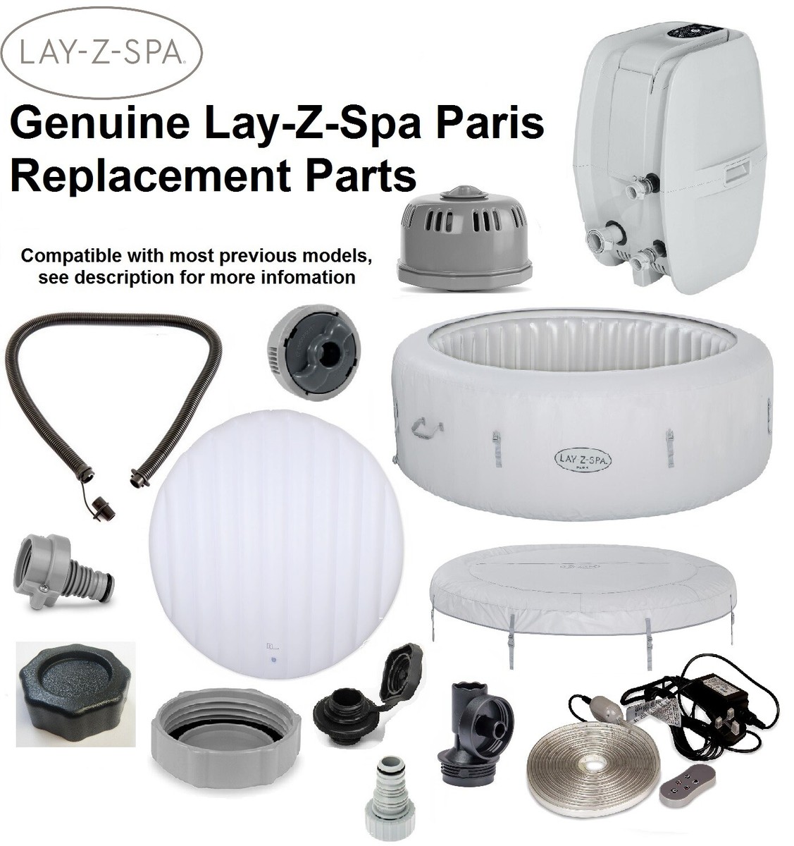 Lay Z Spa Paris / New York Airjet Hot Tub Spa - Replacement Lay Z Spa Paris / New York Airjet Hot Tub Spa - Replacement