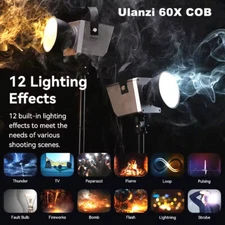 Ulanzi LT005 60X COB Led Video Light 60W Pocket Studio light Bi-Color 2700-6500K