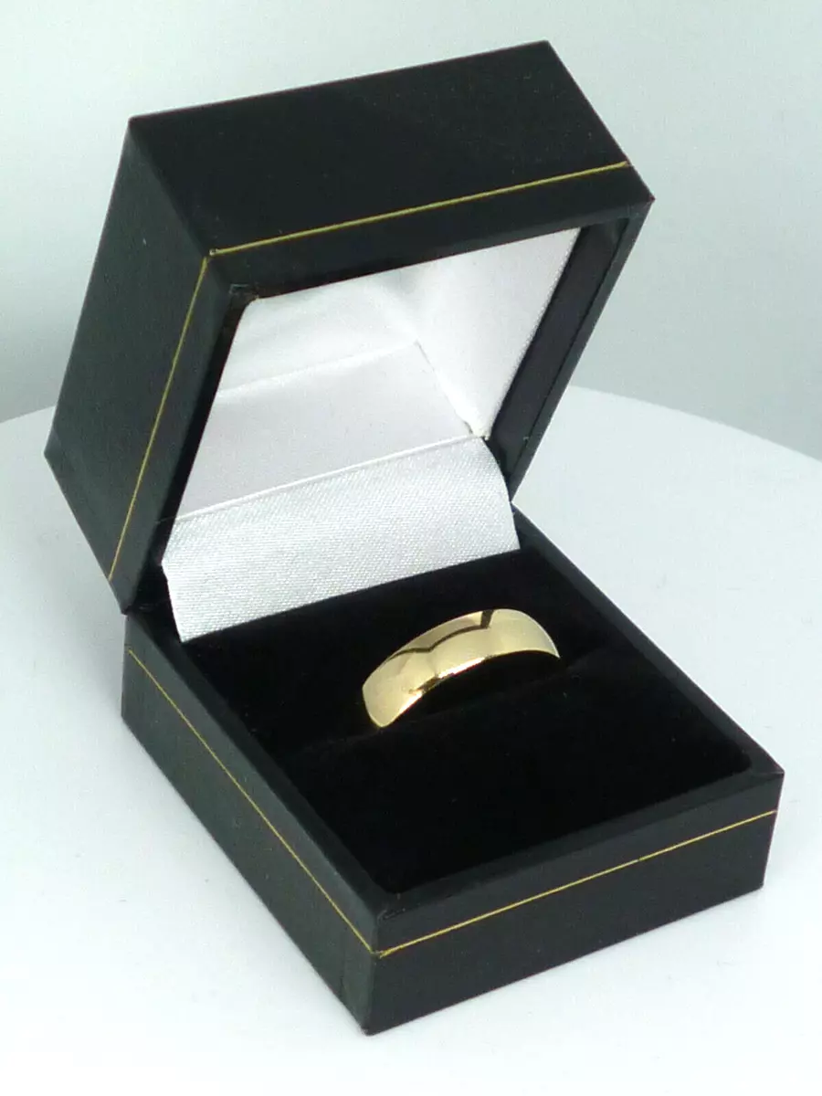 Beautiful 9ct Yellow Gold Wedding Band Size V B.BROS Hallmarked