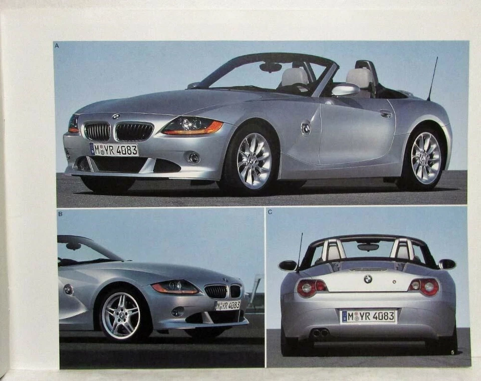 Брошюра по продаже аксессуаров для родстера BMW Z4 2003 года - Изображение 3 из 4
