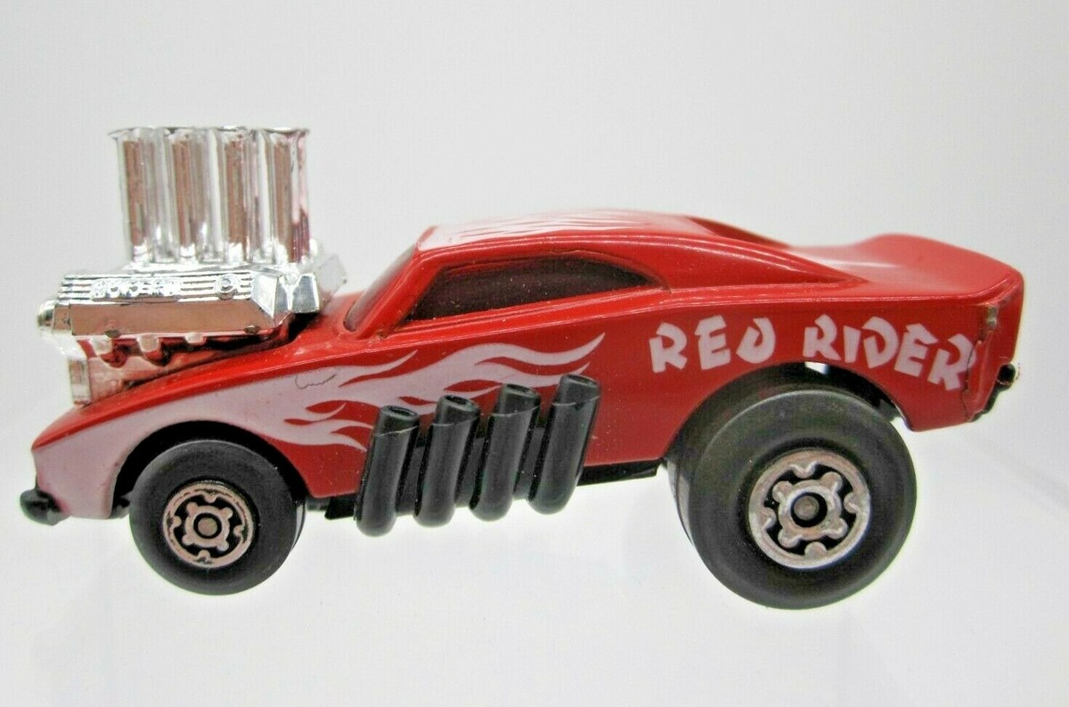Vtg 1972 Matchbox Superfast Red Rider Dragster Dodge Charger Blown