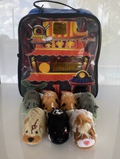 Lot of 7 Zhu Zhu Pets + Case