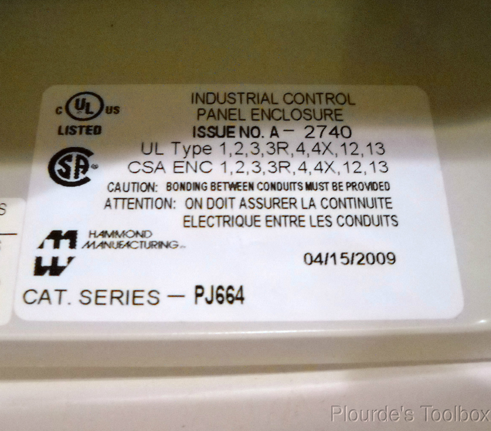 New Hammond PJ664 Polyester/Fiberglass Enclosure, 6" x 6" x 4" eBay