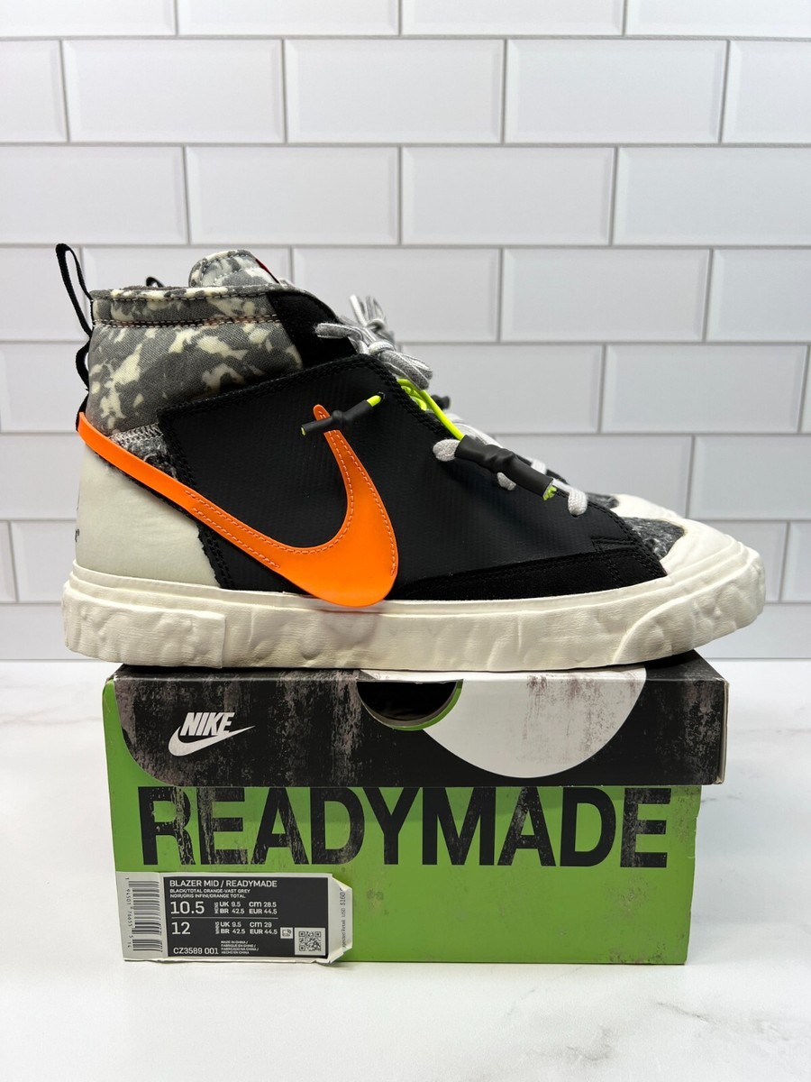 Nike Readymade Readymades Blazer Mid Top Black Camo Sneakers Mens 
