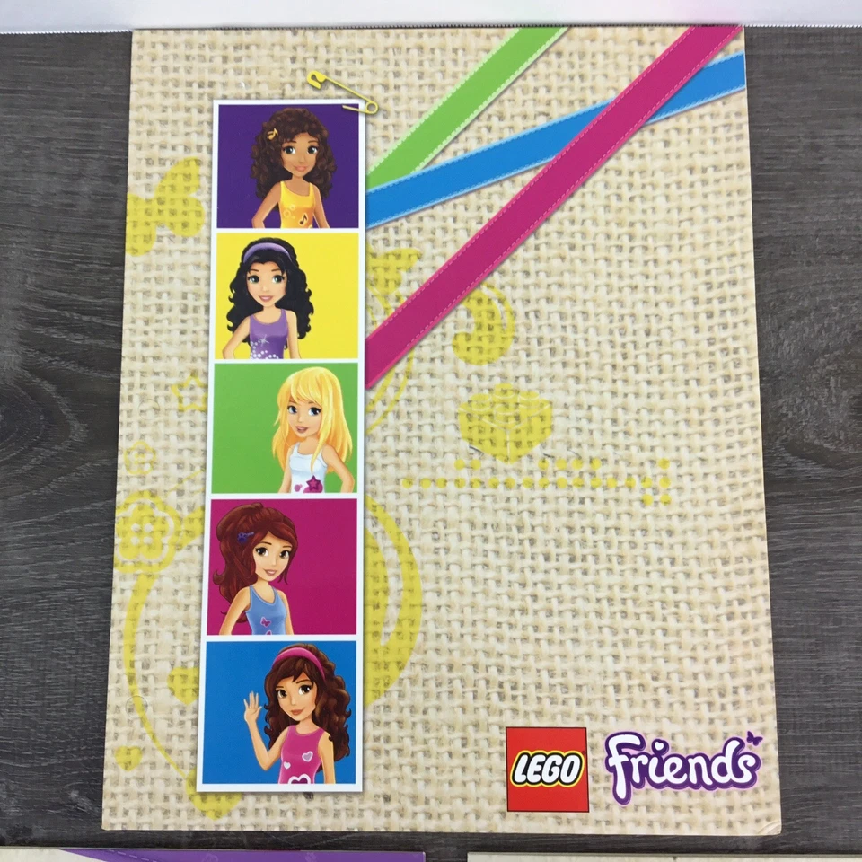 Lego Friends 2 Bolsillos Portafolio Carpeta 12" x 9" Lote De 3 Nuevo Foto 4 de 4