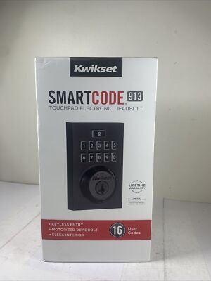 Kwikset Smartcode 913 Contemporary Electronic Deadbolt Featuring 