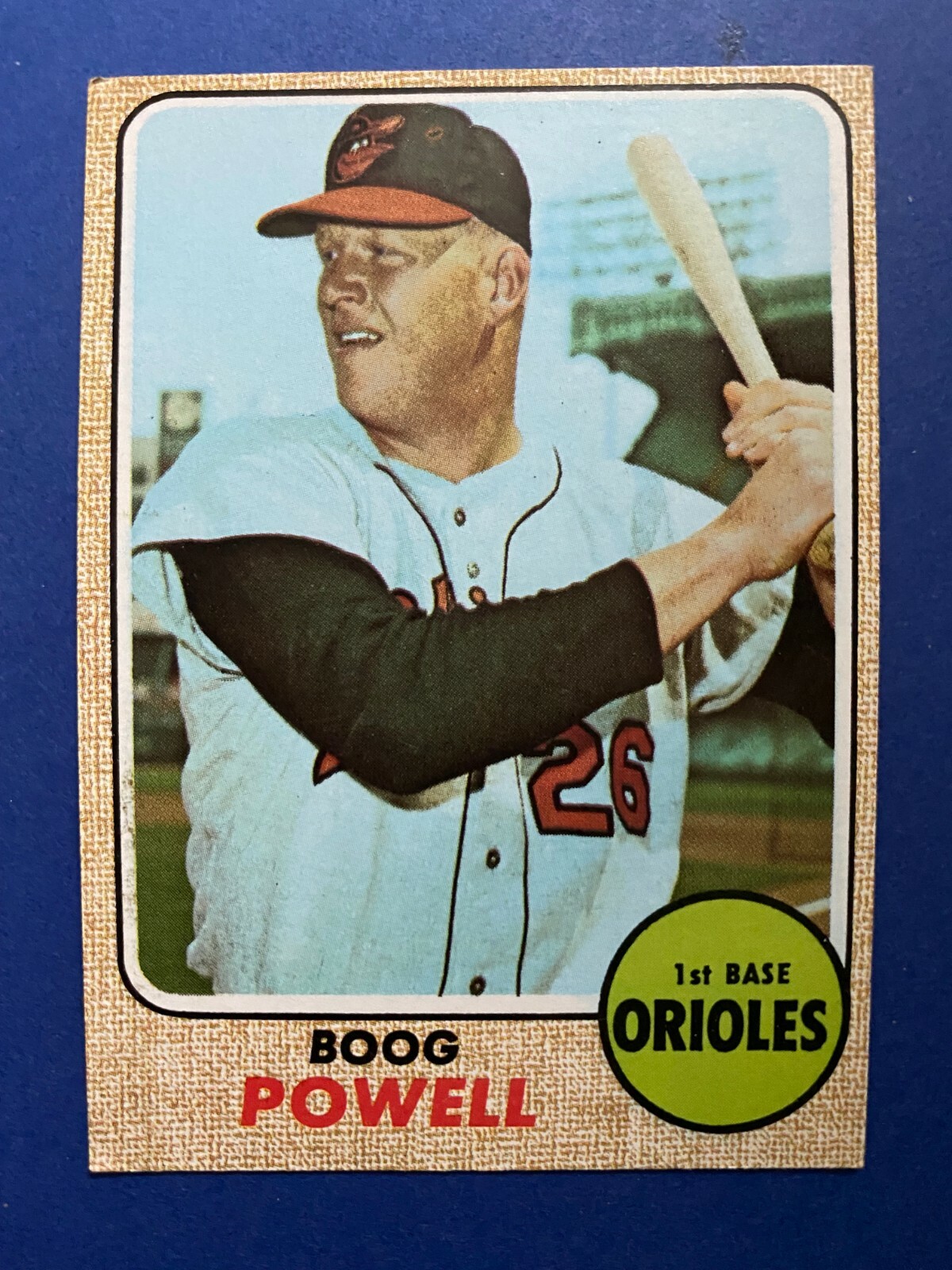 1968 TOPPS Baseball Card Boog POWELL Baltimore Orioles #381 | eBay