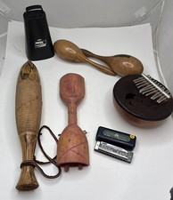 Lot Of Musical Instruments Bell Maracas Kambilera Etc