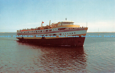 R519285 Mass Cape Cod Provincetown Boston Belle nähert sich Tichnor Bros Lusterc