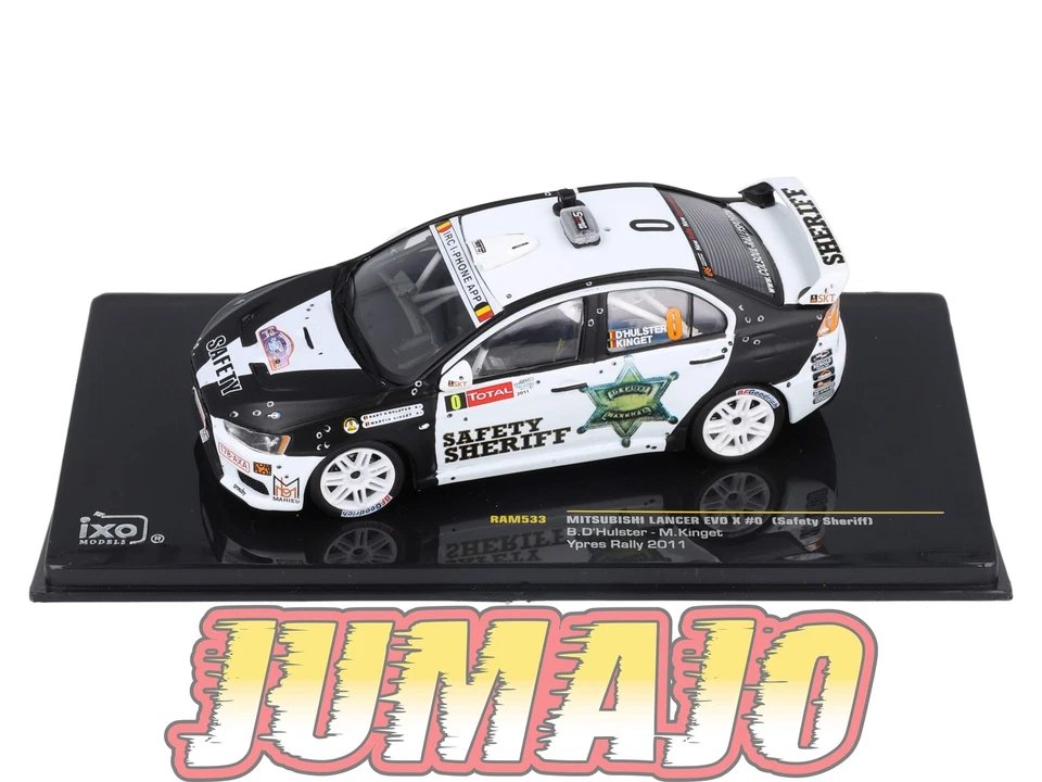 IXO533 Voiture 1/43 IXO Models Rallye MITSUBISHI Lancer Evo X Safety Sheriff 201 - Photo 2/4