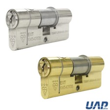 UAP High Secuirty Euro Cylinder  3 Star Kitemarked Barrel Lock, Multiple Size
