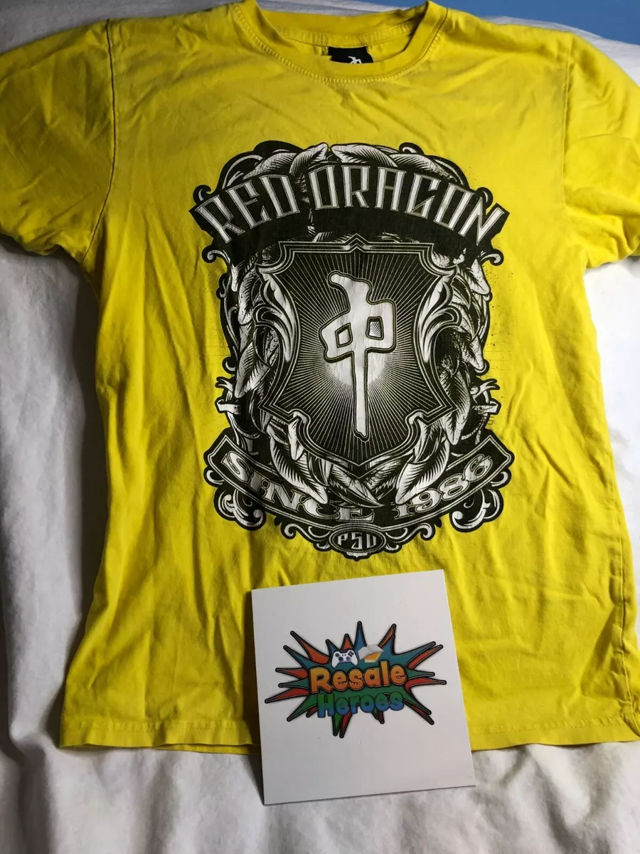 Red Dragon Apparel Since 1986 Graphic T Shirt S Yellow eBay