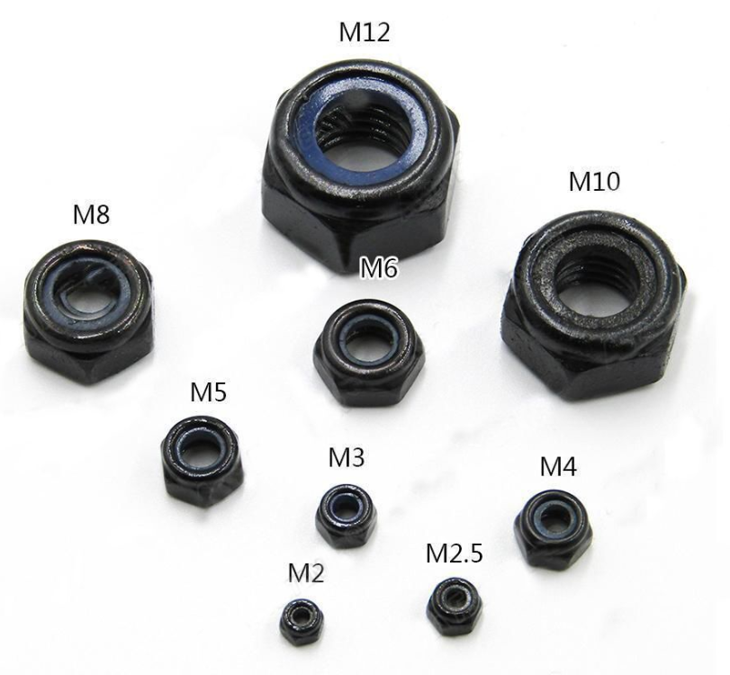 20 Stück Edelstahl Sicherungsmuttern - Sechskant Muttern M2 Bis M12 Für Maschinenbau