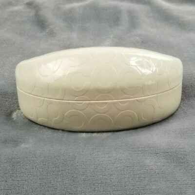 Coach  sunglass case, white in color, comes with cleaning cloth! COACH Sunglasses Case - Includes eShades Luxury Glasses Set  main image 3