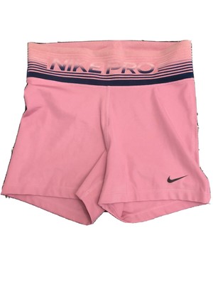 pink nike pro shorts