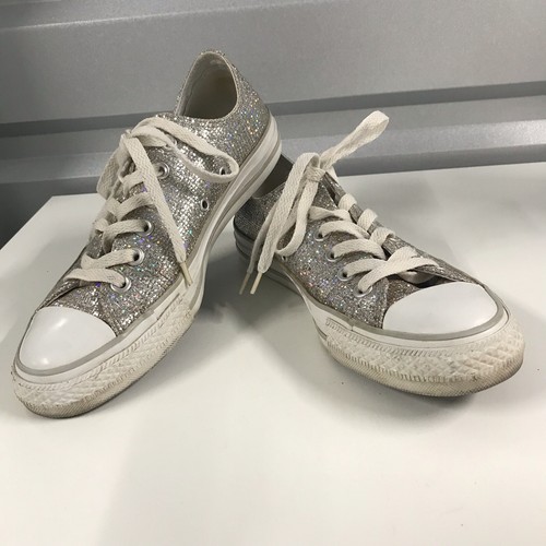 silver sparkle chucks