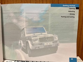 Handbook Manual Instruction Mercedes Benz W463 G320/500 G55 AMG G270/400 CDI Eng