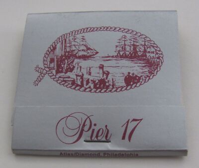 Vintage Unstruck Matchbook Pier 17 Seafood Restaurant North Paramus New Jersey