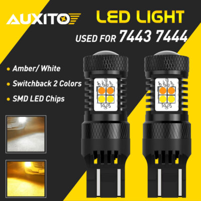 Auxbeam B21 Series 7443 Switchback LED Bulbs Built In - Foto 14