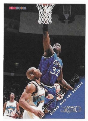 SHAQUILLE O'NEAL 1996-97 NBA Hoops Basketball # 112 Los Angeles Lakers HOF NM-MT