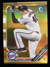 2019 Bowman Chrome MATT CANTERINO 1st Rookie GOLD REFRACTOR #05/50 Twins RC SSP