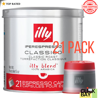 Illy Coffee Iperespresso Capsules Single-Serve Coffee Capsules & Pods 21 Count.