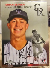 2023 Topps Chrome Platinum Anniversary Brian Serven RC #16 Colorado Rockies