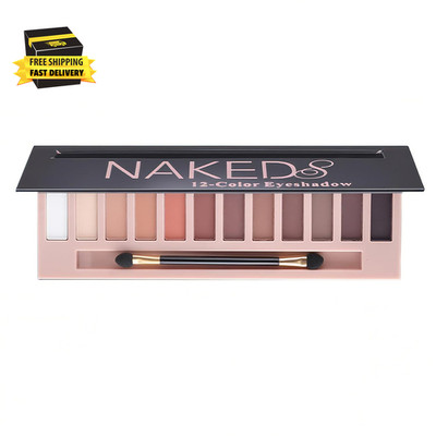 12 Colors Makeup Nude Colors Eyeshadow Palette Natural Nude Matte Shimmer Glitte