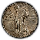 1927 25c Standing Liberty Silver Quarter - Luster - AU - SKU-B5571