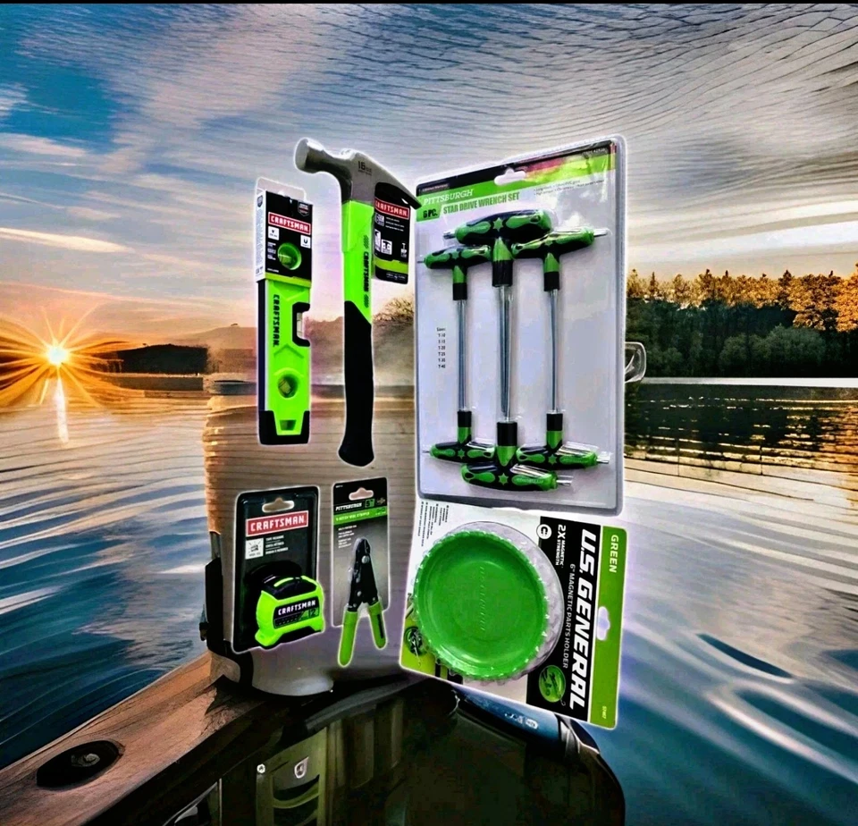 Combo hand tools green. 6 Units - Image 2 of 4