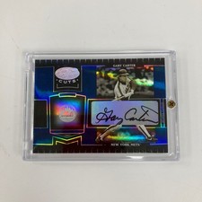 2004 Leaf Certified Cuts Marble Signature Blue Gary Carter Auto #14/25