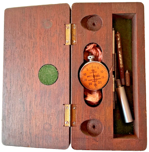 Capstan Dial Test Indicator Gauge No 07 In Wooden Case Made In England Working