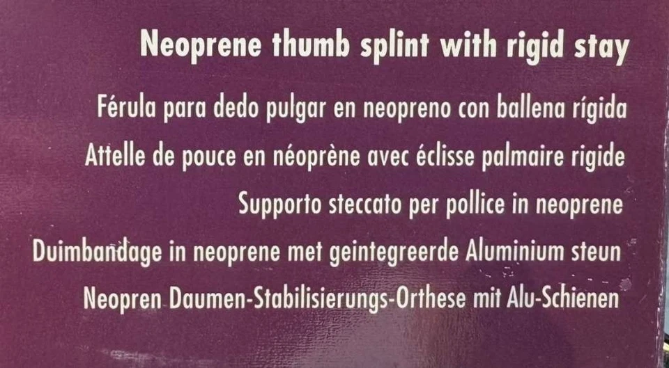 DonJoy Pulgar-O-Preno Neopreno Izquierdo Grande Negro - Ayuda a apoyar las articulaciones del pulgar Foto 4 de 4