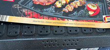 BBQ Premium Grillplatte rechteckig schwarz Antihaft Metall Gas/Elektrisch