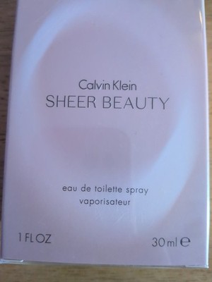 Sheer Beauty by Calvin Klein for Women EDT Spray 1 oz - New In Sealed Box